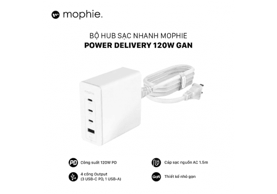 Ảnh của Sạc mophie PD 120W GaN
