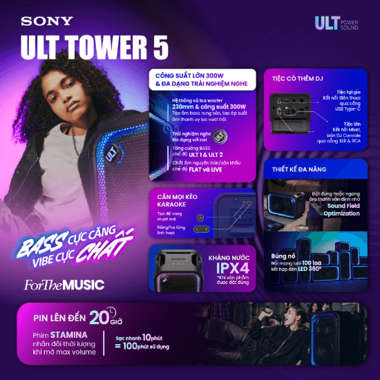Loa Karaoke Sony ULT Tower 5